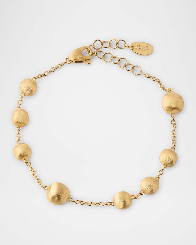 18K Yellow Gold Bead Bracelet